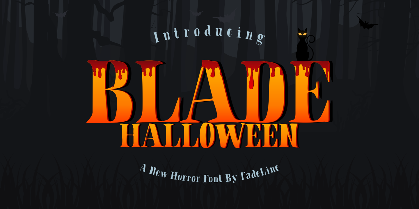 Blade Halloween Regular Font preview